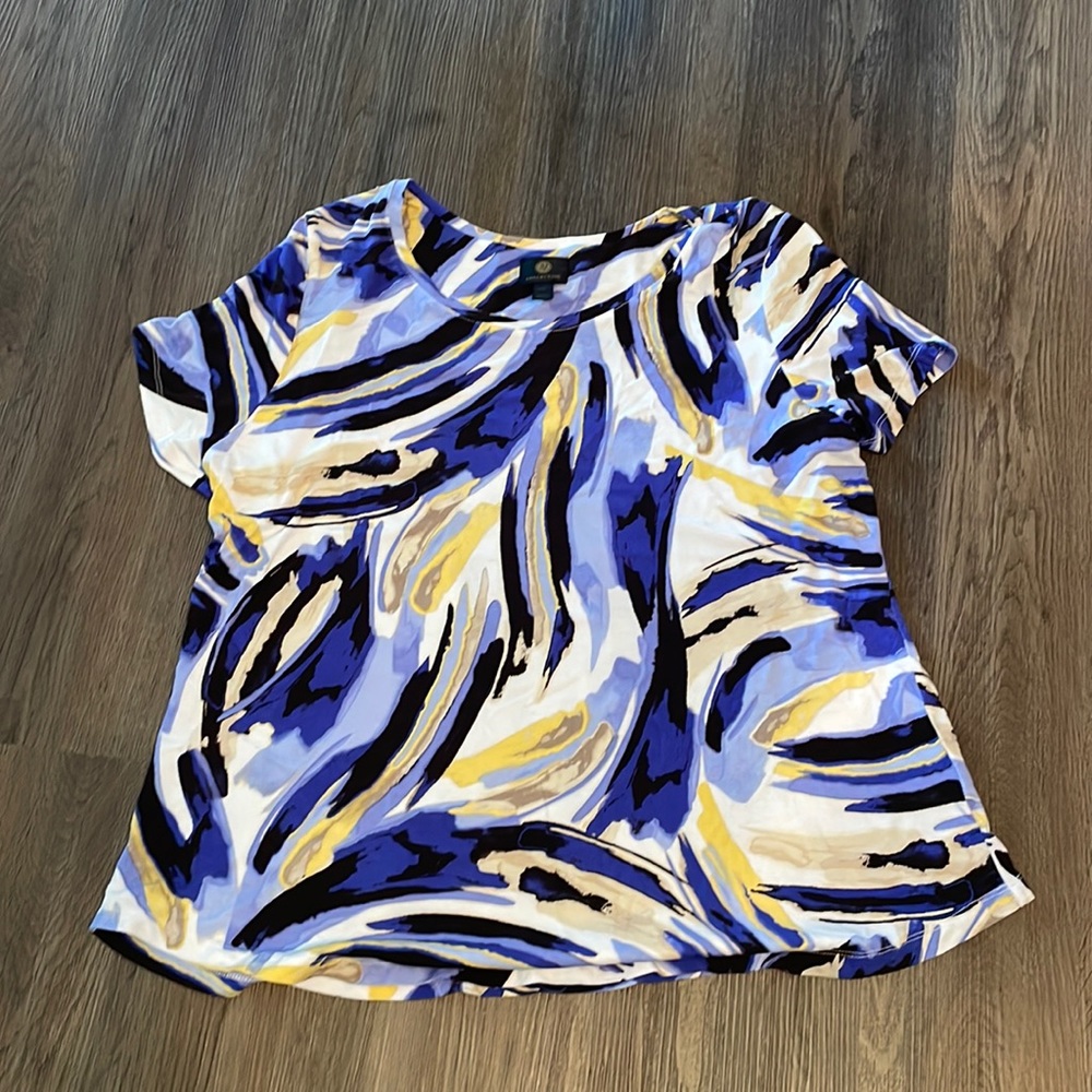 JM collection short sleeve blouse, P/XL